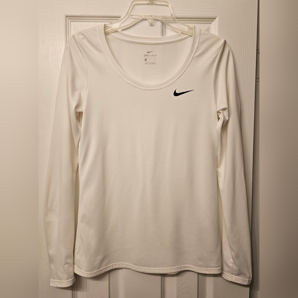 Nike Women's Cream Long Sleeve Tee